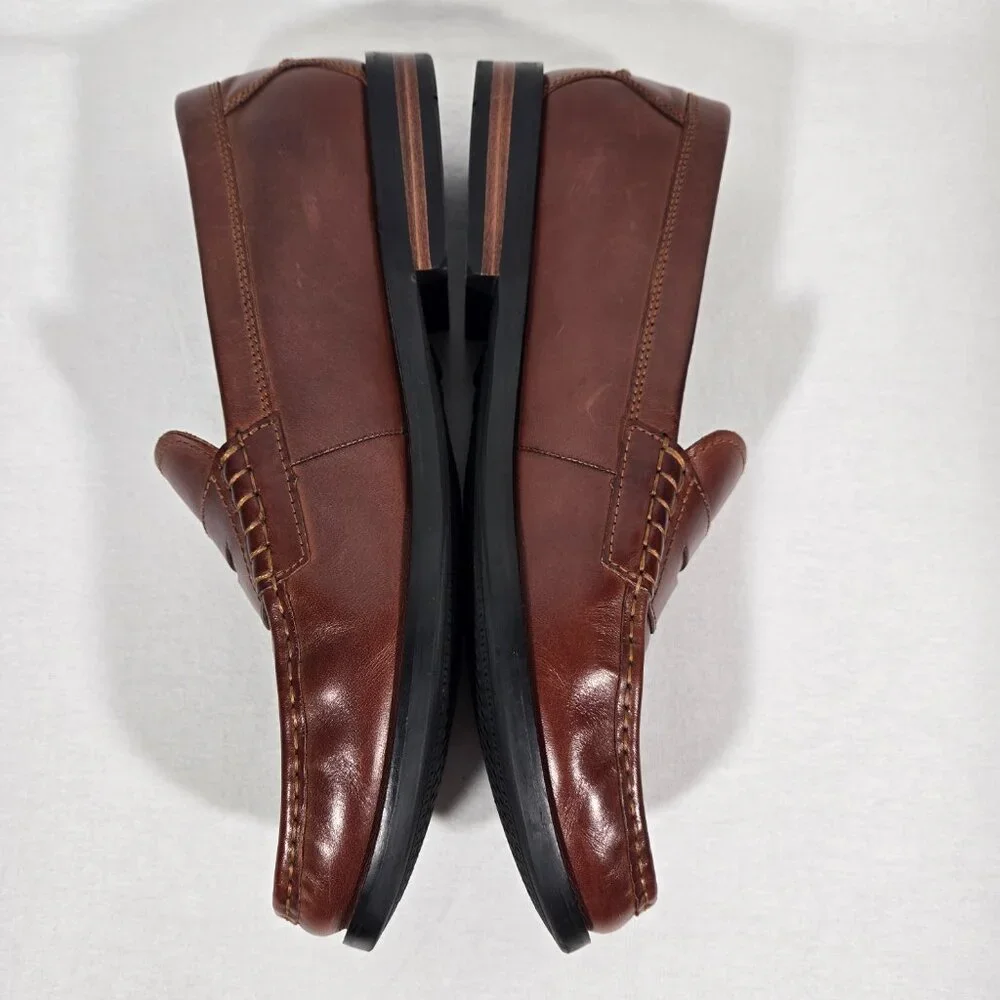 COLE HAAN American Iconic Heritage Classic Brown Penny Loafers Men's Size12 M. - Picture 13 of 17